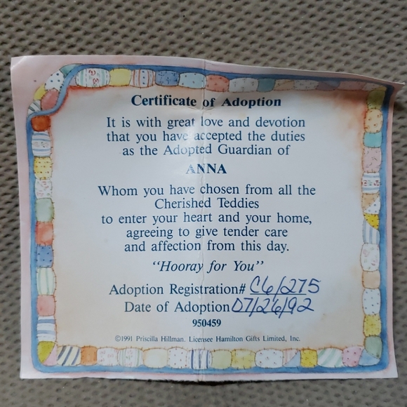 Cherished Teddies, Anna - Picture 4 of 6